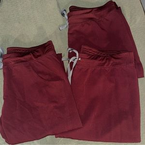 Figs maroon, Scrub pants